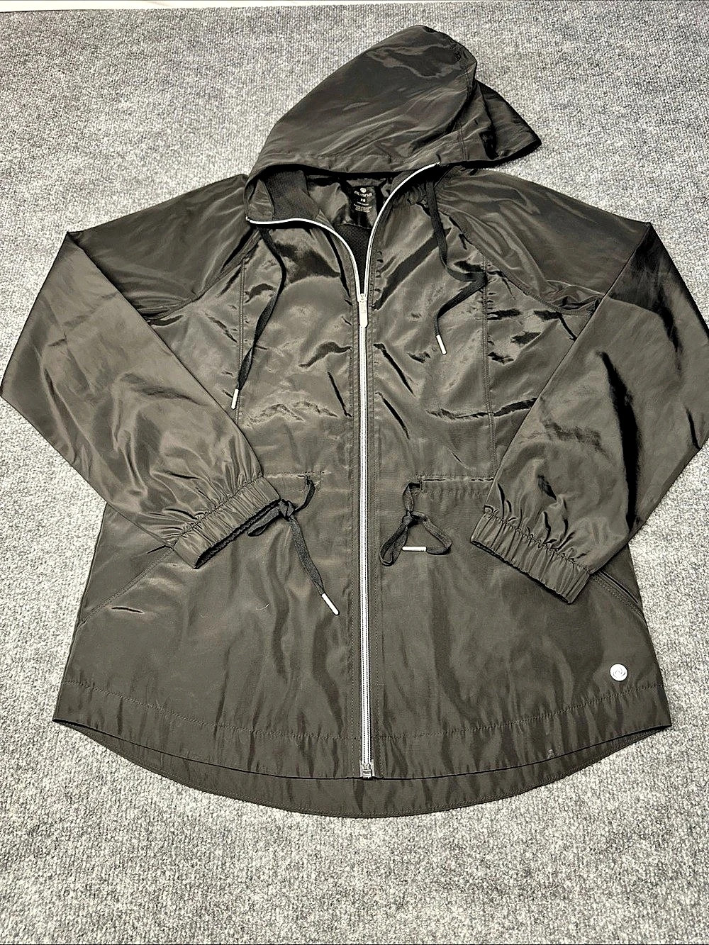 apana Women's Hooded Jacket Black XS Like New